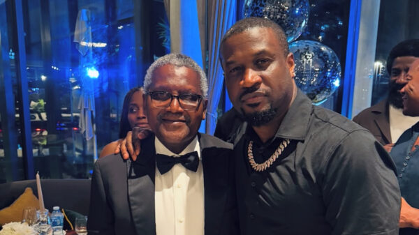 Aliko Dangote and Peter Okoye (PeterSquare)
