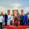 Olu of Warri, His Majesty Ogiame Atuwatse III and members of Nigeria’s Atlanta ’96 Olympic gold-medal Super Eagles