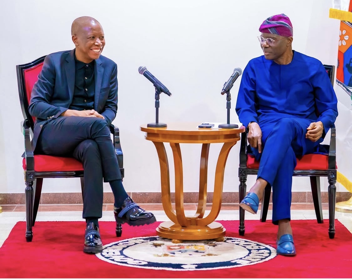 Julius Malema and Babajide Sanwo-Olu