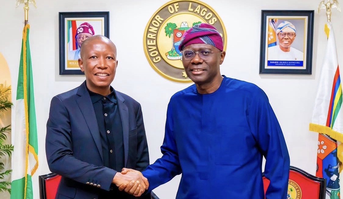 Julius Malema and Babajide Sanwo-Olu