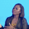 Screenshot of Bunmi Fasogbon during an exclusive via Channels Television