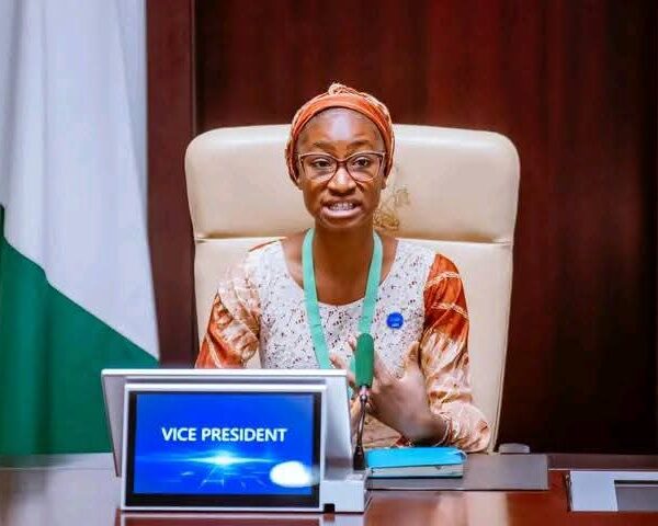 Vice President Shettima hands over office to 14-year-old Joy Ogah