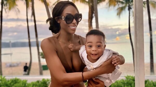 Nneka Ihim and her baby