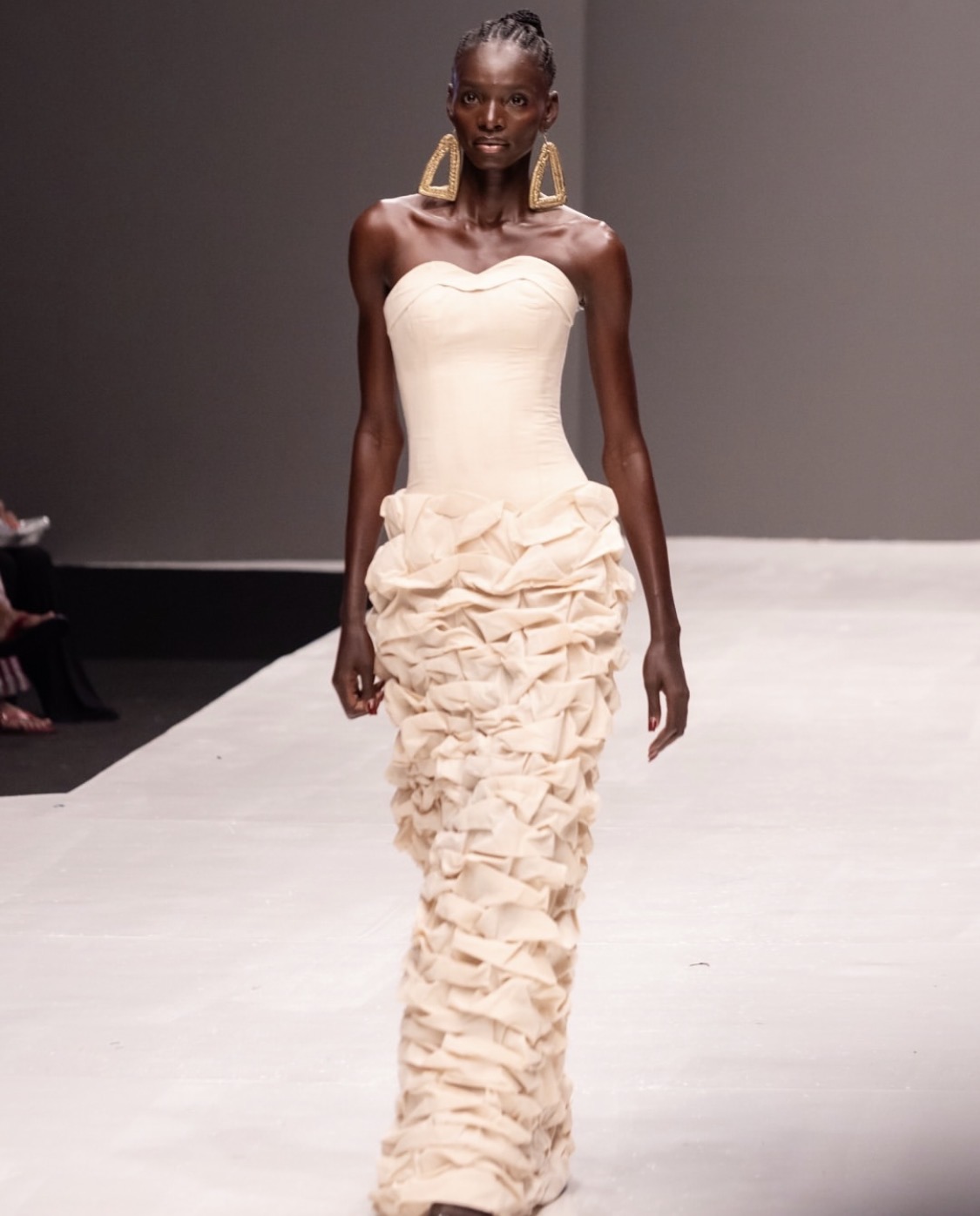 Models for Hertunba at the 2025 Lagos Fashion Week in Lagos, Nigeria