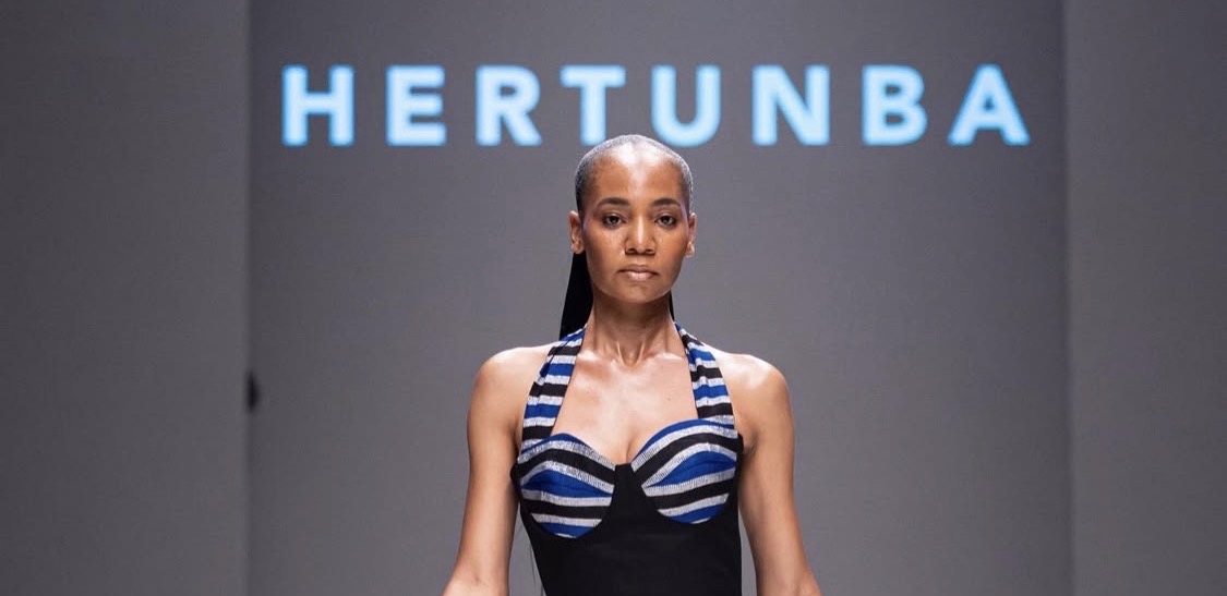 Models for Hertunba at the 2025 Lagos Fashion Week in Lagos, Nigeria