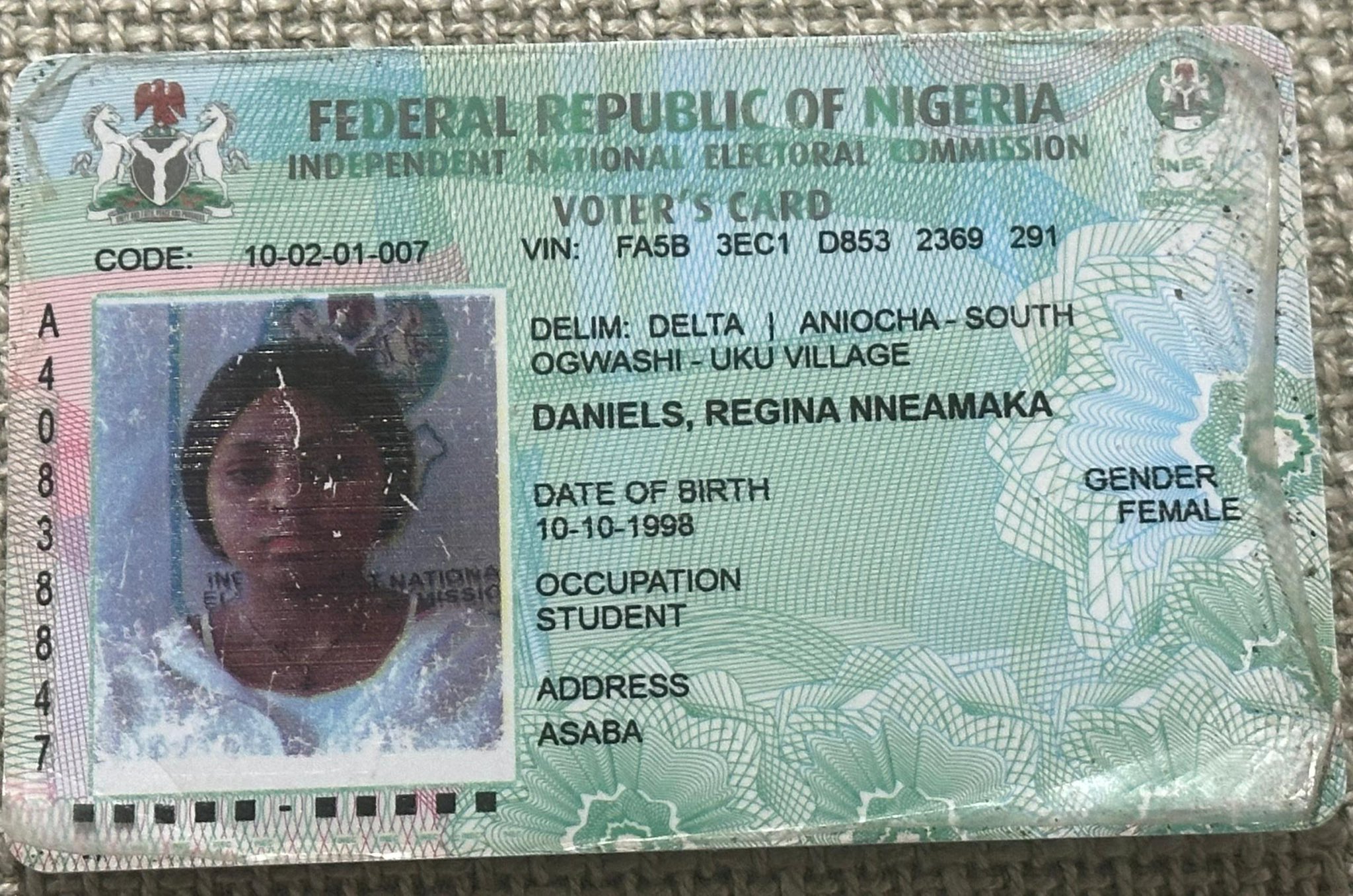 Regina Daniels ID