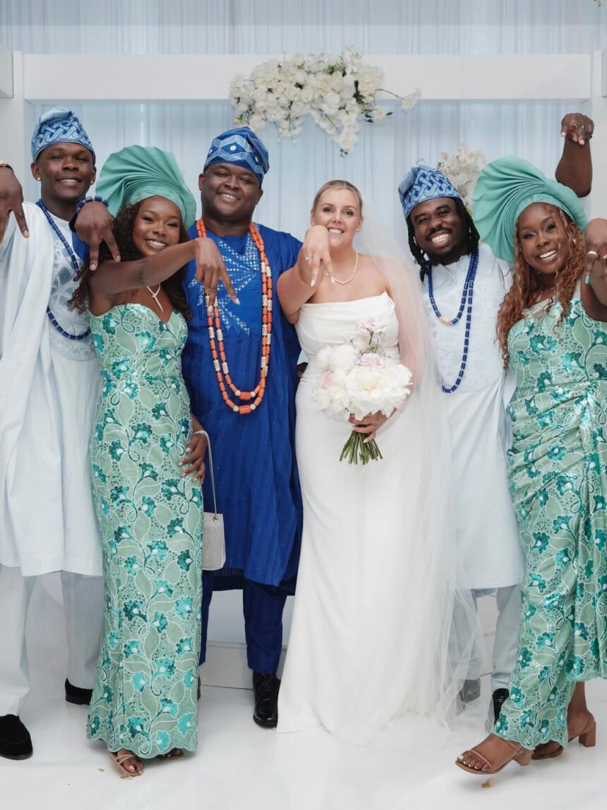 David Adesanya David marries 'best friend' Abbey