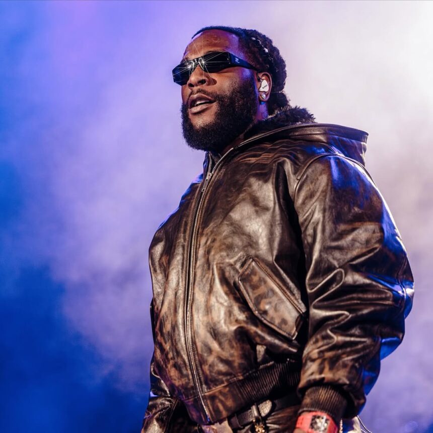 Burna Boy at the Red Rocks Amphitheatre in Colorado, US