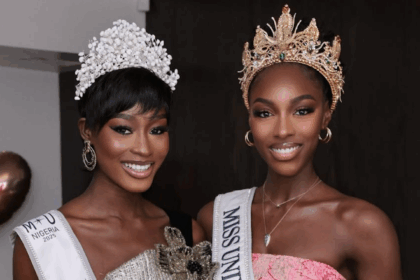 Miss Universe Nigeria 2025 first runner-up, Damilola Bolarinde and Miss Universe Côte d'Ivoire 2025 Olivia Yace