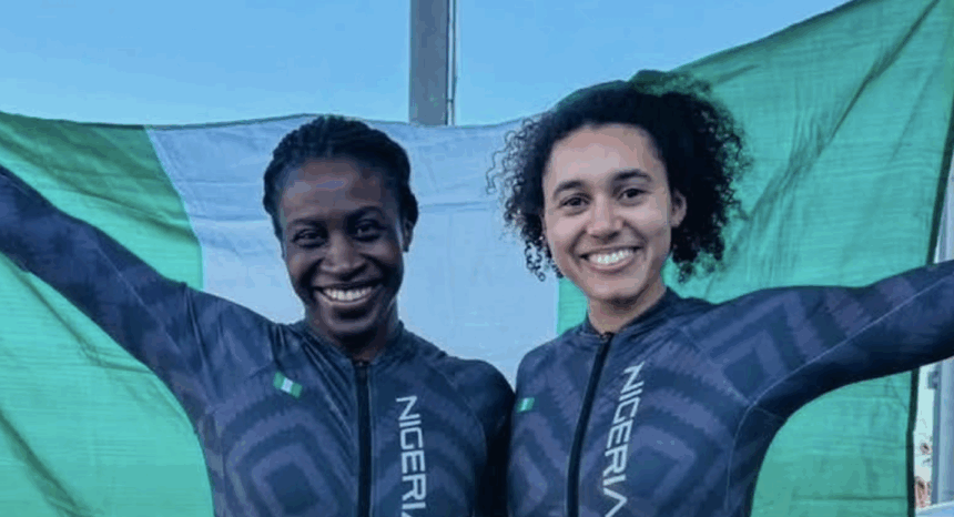 Simidele Adeagbo and Kewe King became the first African duo to compete in a 2-woman bobsleigh World Cup race