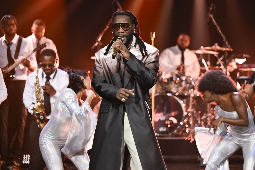 Burna Boy performs on The Tonight Show Starring Jimmy Fallon (Todd Owyoung/NBC)