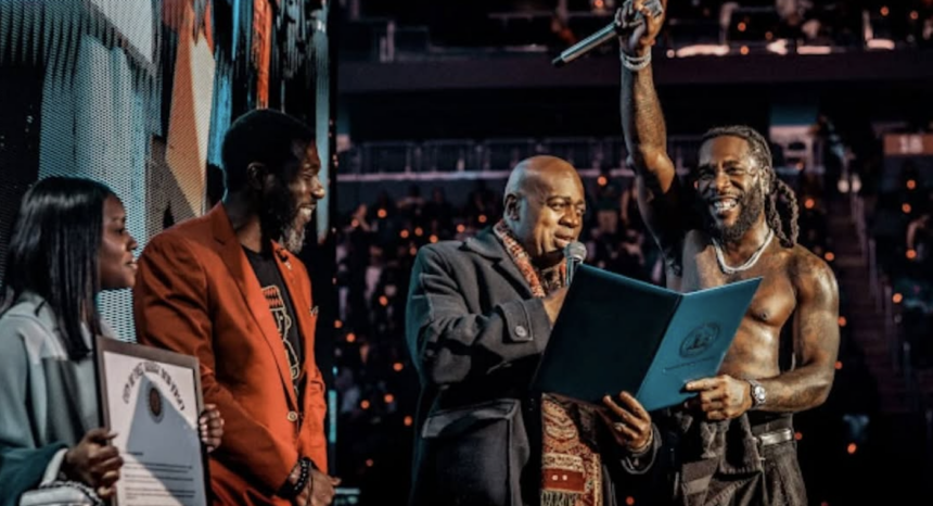 Burna Boy honoured by two U.S. cities after sold-out concert in New Jersey
