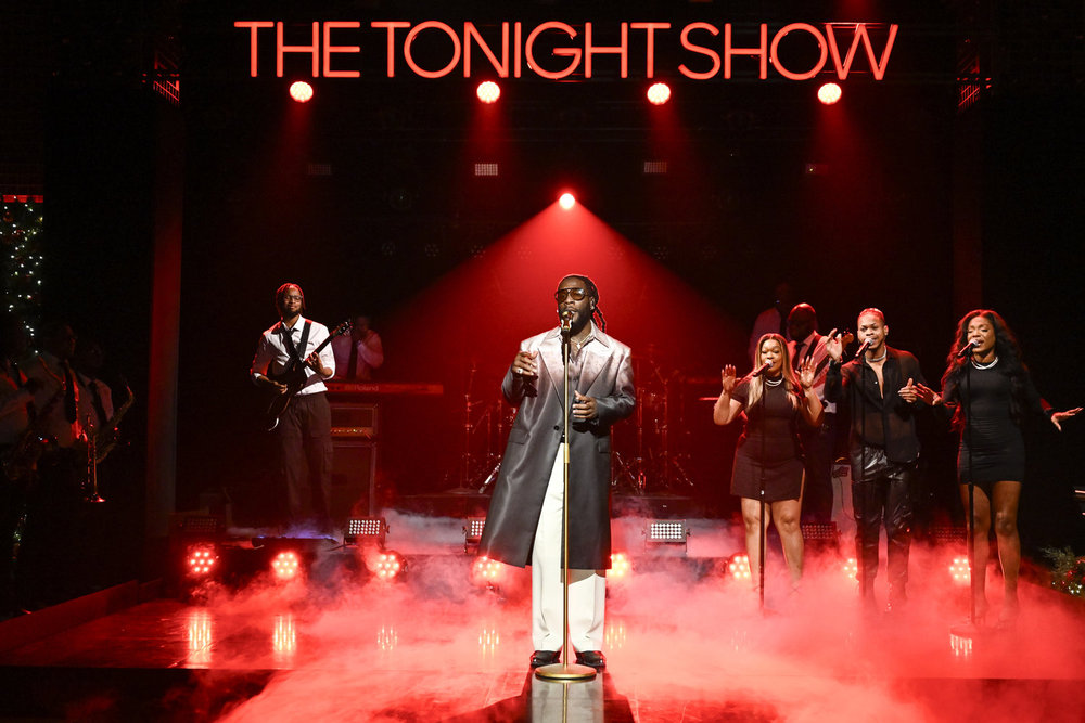 Burna Boy performs on The Tonight Show Starring Jimmy Fallon (Todd Owyoung/NBC)