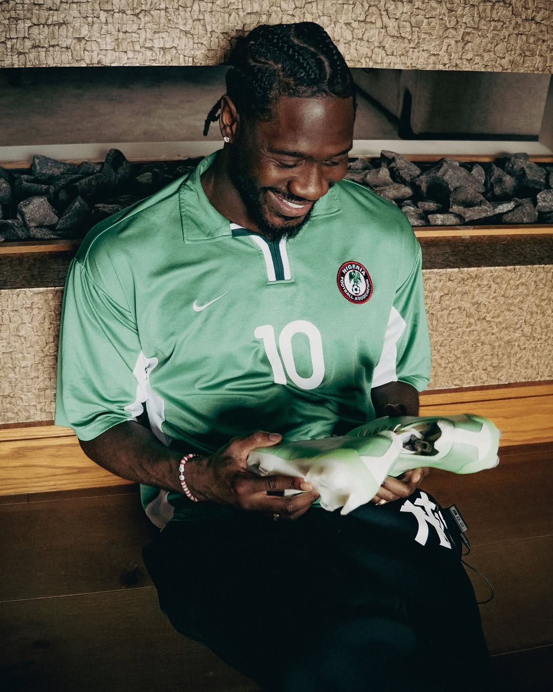 Ola Aina unveils eco-friendly boot