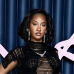 Tems wears a custom design by Givenchy at the 2025 Fashion Awards