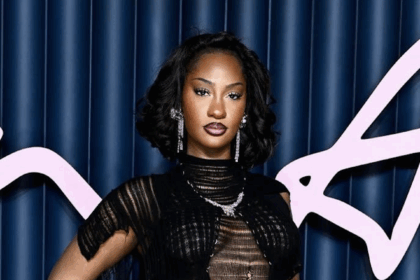 Tems wears a custom design by Givenchy at the 2025 Fashion Awards