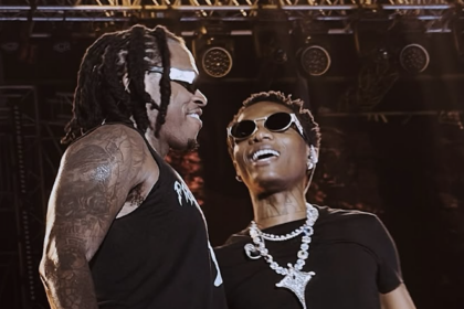 Gunna and Wizkid at the 2025 Detty December Festival in Nigeria