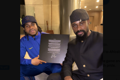 Ademola Lookman and Tunde Onakoya in Madrid, Spain.