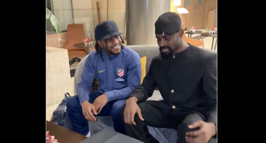 Ademola Lookman and Tunde Onakoya in Madrid, Spain.