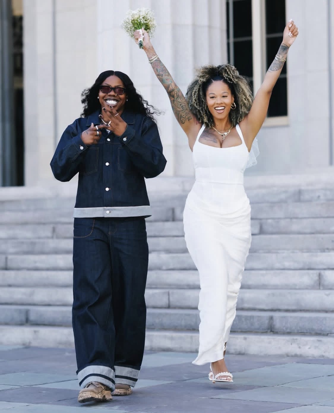 Arike Ogunbowale and Lala Ronay weds