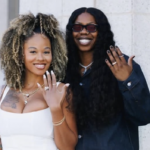 Arike Ogunbowale and Lala Ronay wed