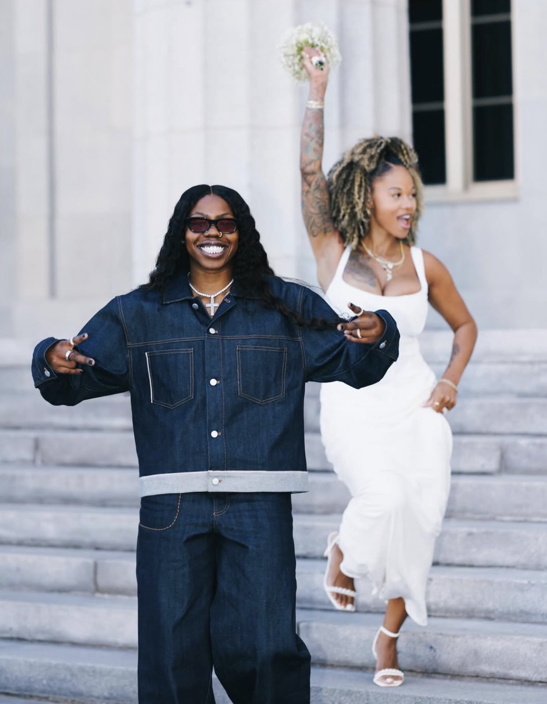 Arike Ogunbowale and Lala Ronay weds