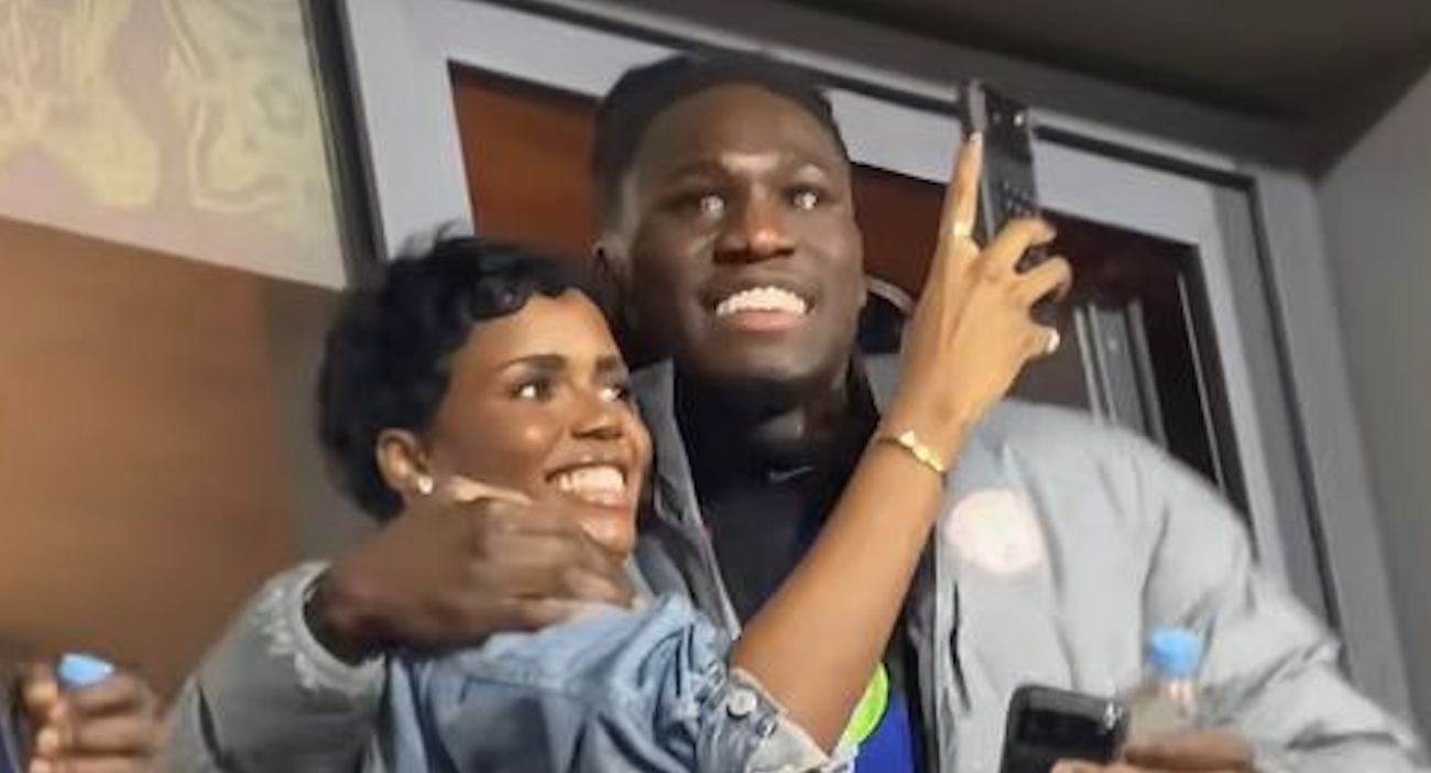 Eva Apio and Celvin Bassey during the 2025 Africa Cup of Nation (AFCON) in Morocco.