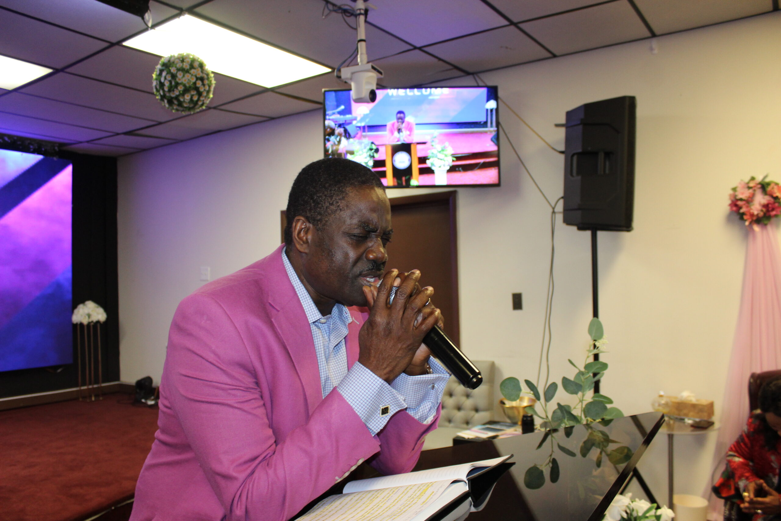 Pastor Akin Obafemi, the senior pastor of the House of Miracles Evangelical Church