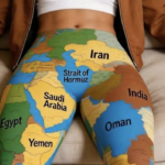 Viral meme relocates Strait of Hormuz to woman's crotch