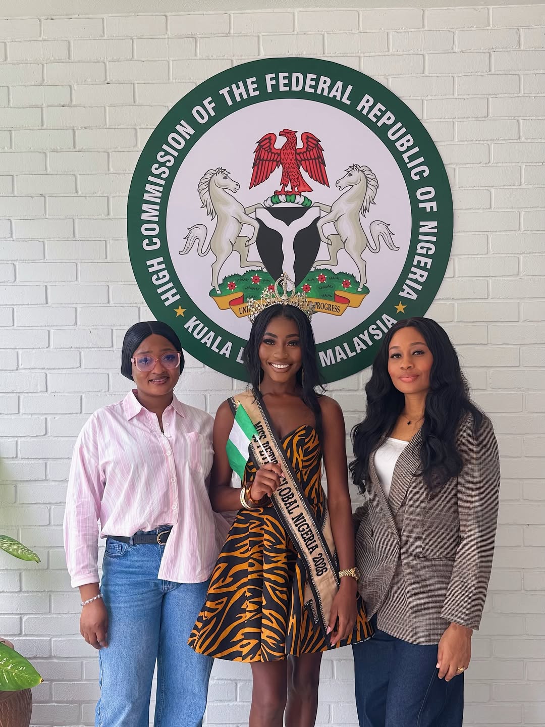 Liza Umusu at the Nigerian Embassy in Malasia