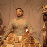 Queen Mercy Atang at the 2026 AMVCA red carpet in Lagos, Nigeria.