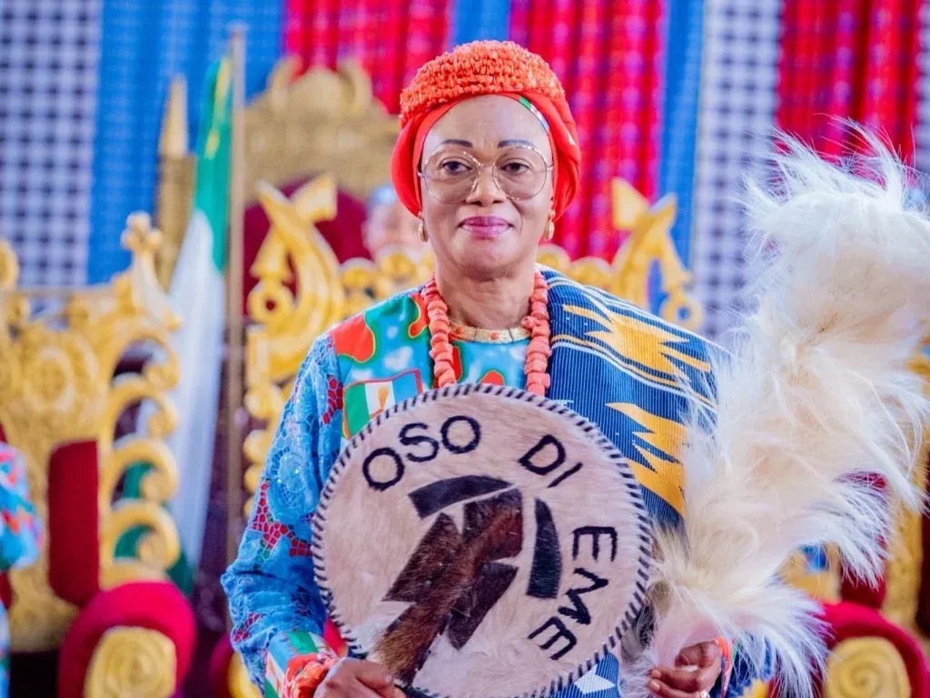 First Lady Remi Tinubu receives ‘Oso Di Eme 1’ chieftaincy title in Imo State
